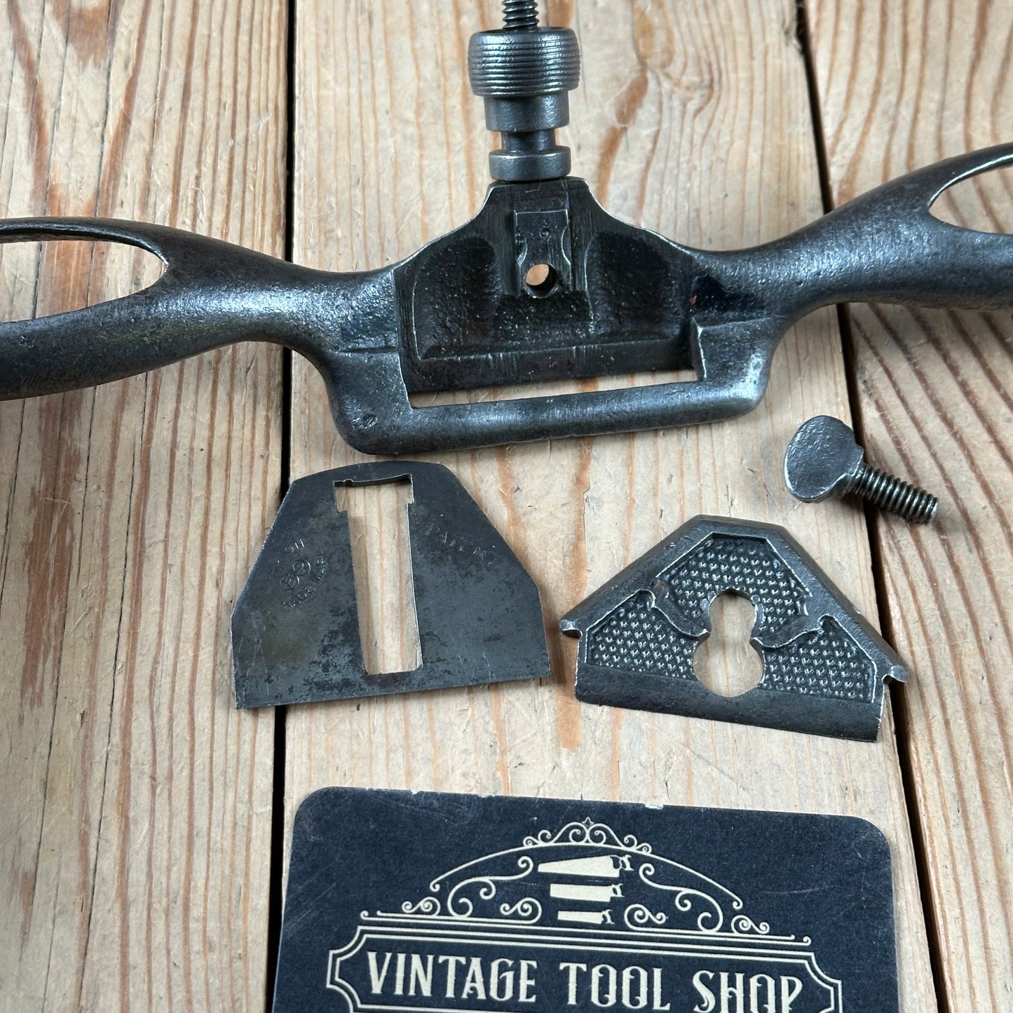 D2065 Vintage EDWARD PRESTON England flat base SPOKESHAVE spoke shave