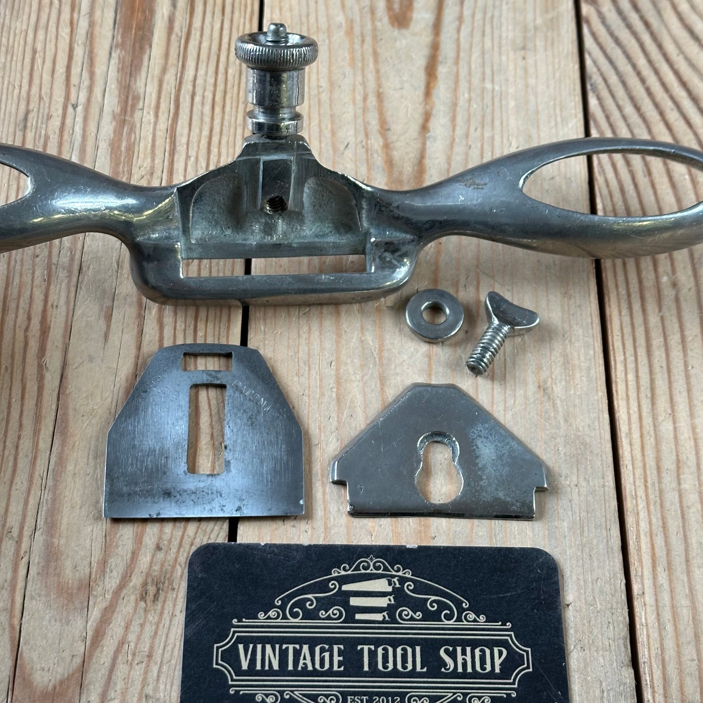 D2066 COOL! Vintage EDWARD PRESTON England flat base SPOKESHAVE Copy! spoke shave