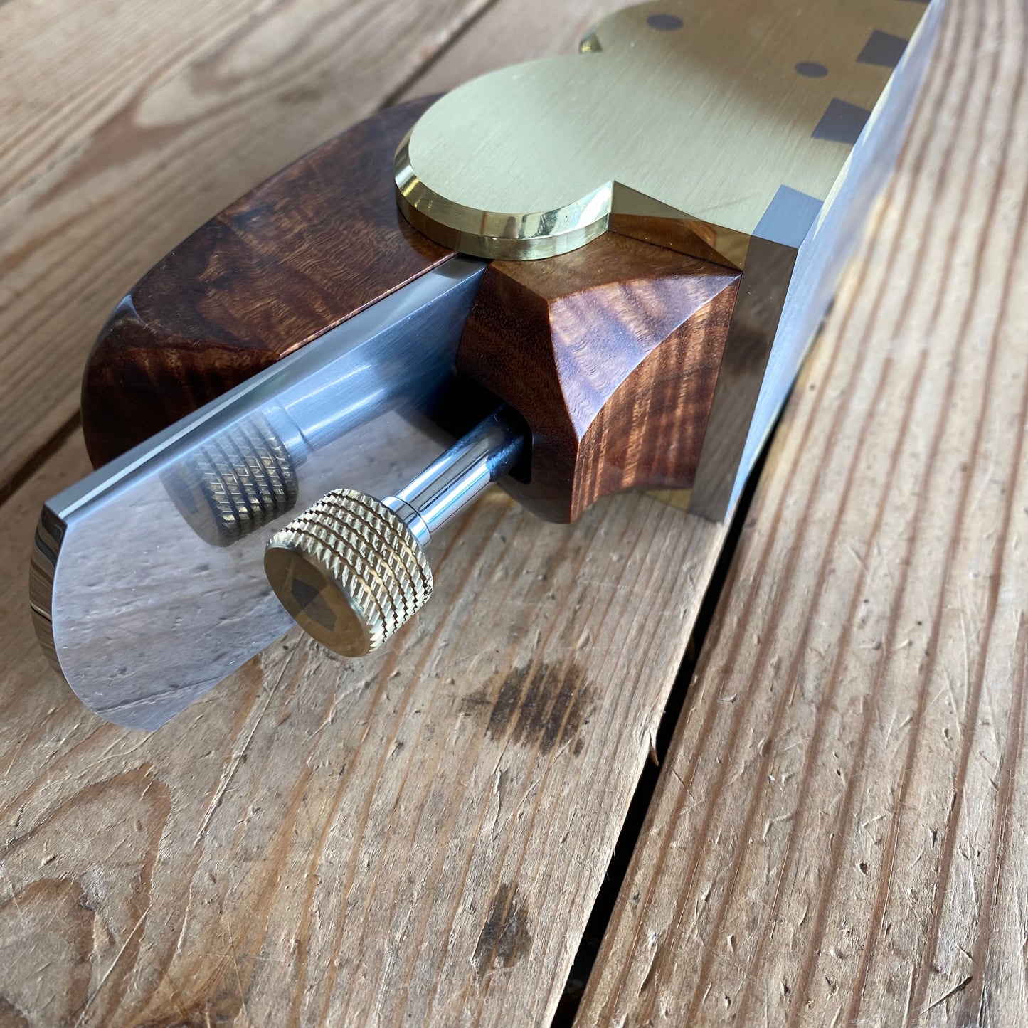 INCREDIBLE! Contemporary PETER WEBB Melbourne NORRIS A28 PATTERN Low Angle INFILL PLANE with FIGURED GIDGEE