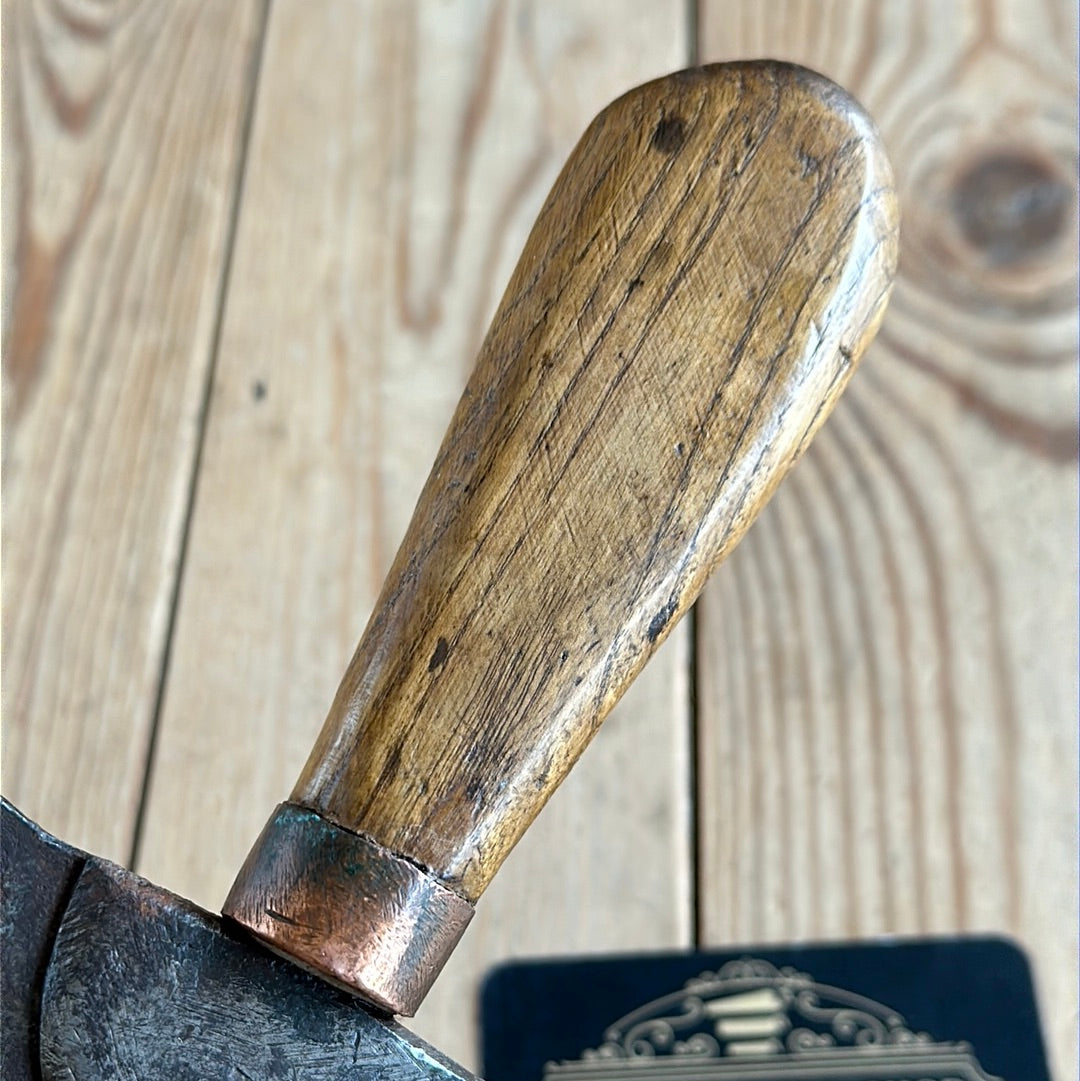 D1229 Vintage MONGIN PARIS Large HALF MOON LEATHER saddlers KNIFE
