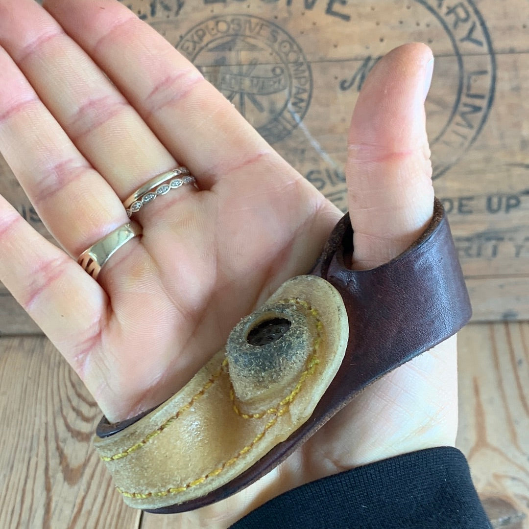 SOLD D1307 Vintage SAILMAKERS leatherwork upholstery PALM COVER