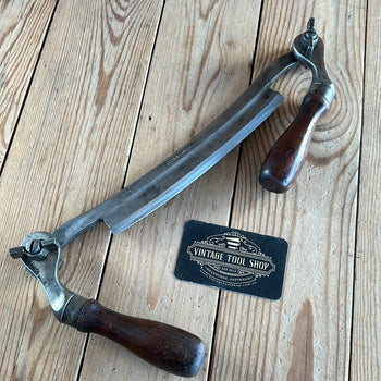 PL110 Vintage RELIANCE USA folding handle wood shaving DRAWKNIFE draw knife