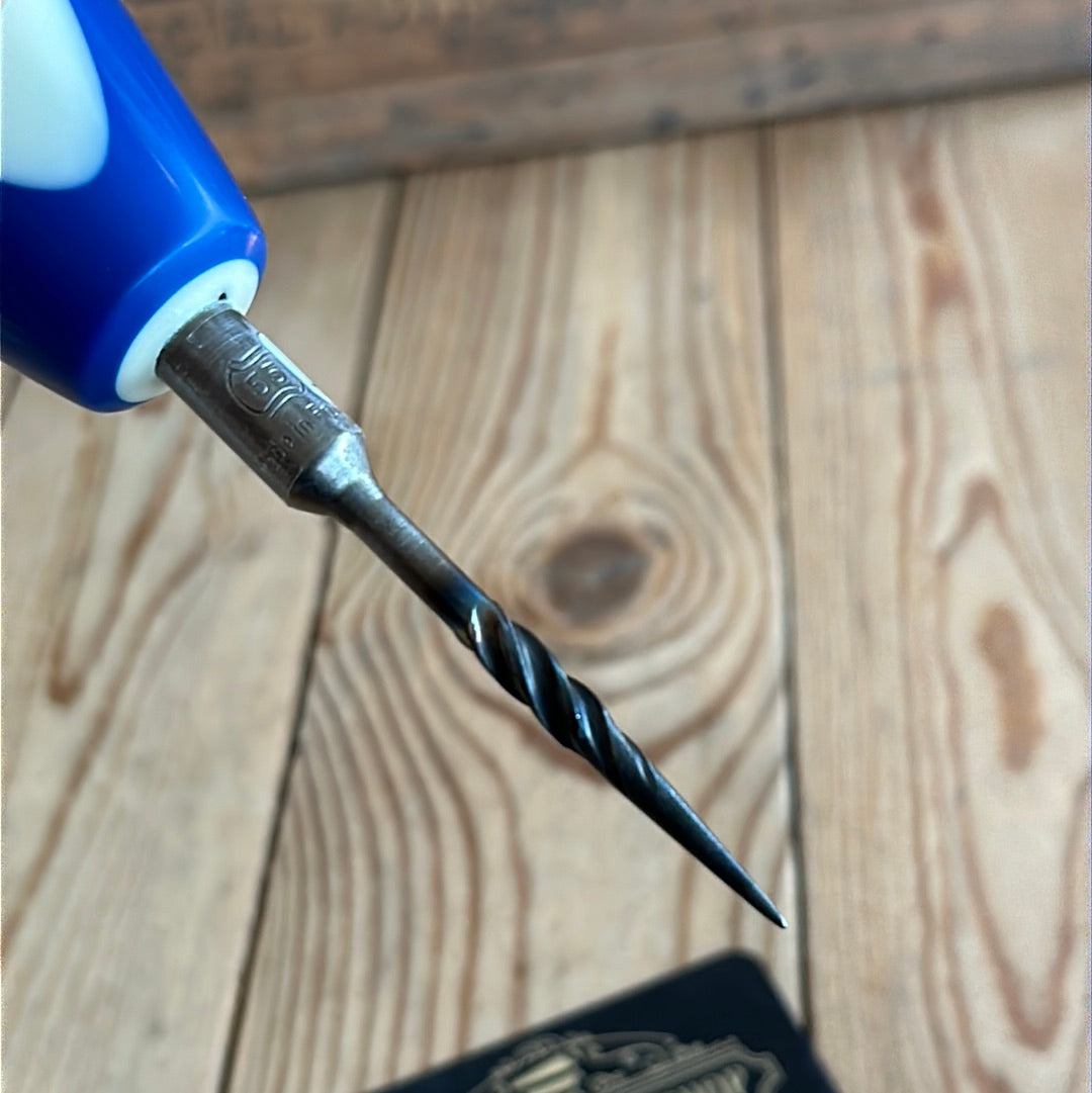 TR86 Repurposed Blue/white “10” POOL BALL awl by Tony Ralph