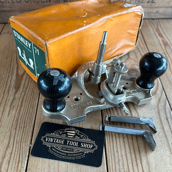 N702 Vintage STANLEY England No.71 Router PLANE IOB