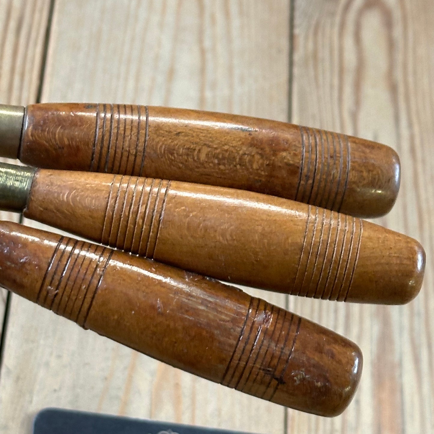 N1768 Vintage 3 x ADDIS SKEW Carving CHISEL Set curved