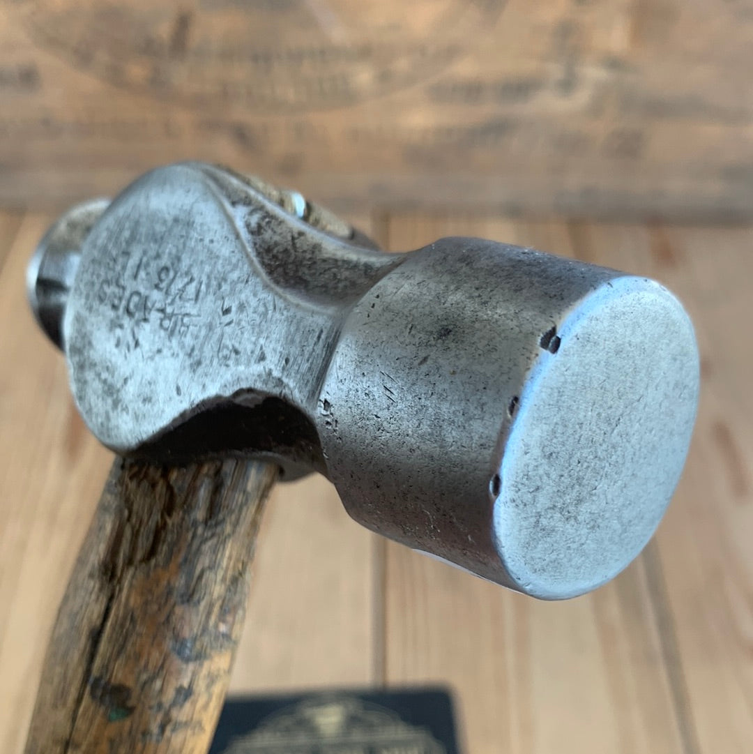T5393 Vintage BRADES England BALL Peen HAMMER