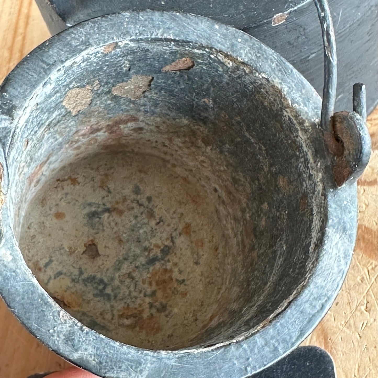 H1180 Vintage small SIDDONS Cast Iron GLUE POT