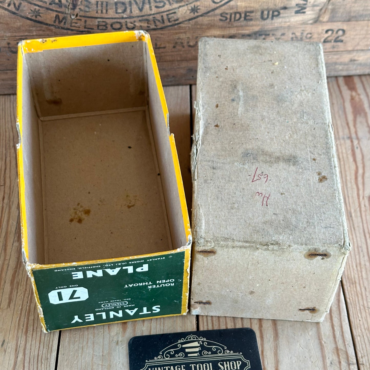 SOLD. N1279 Vintage STANLEY England No.71 Router PLANE IOB