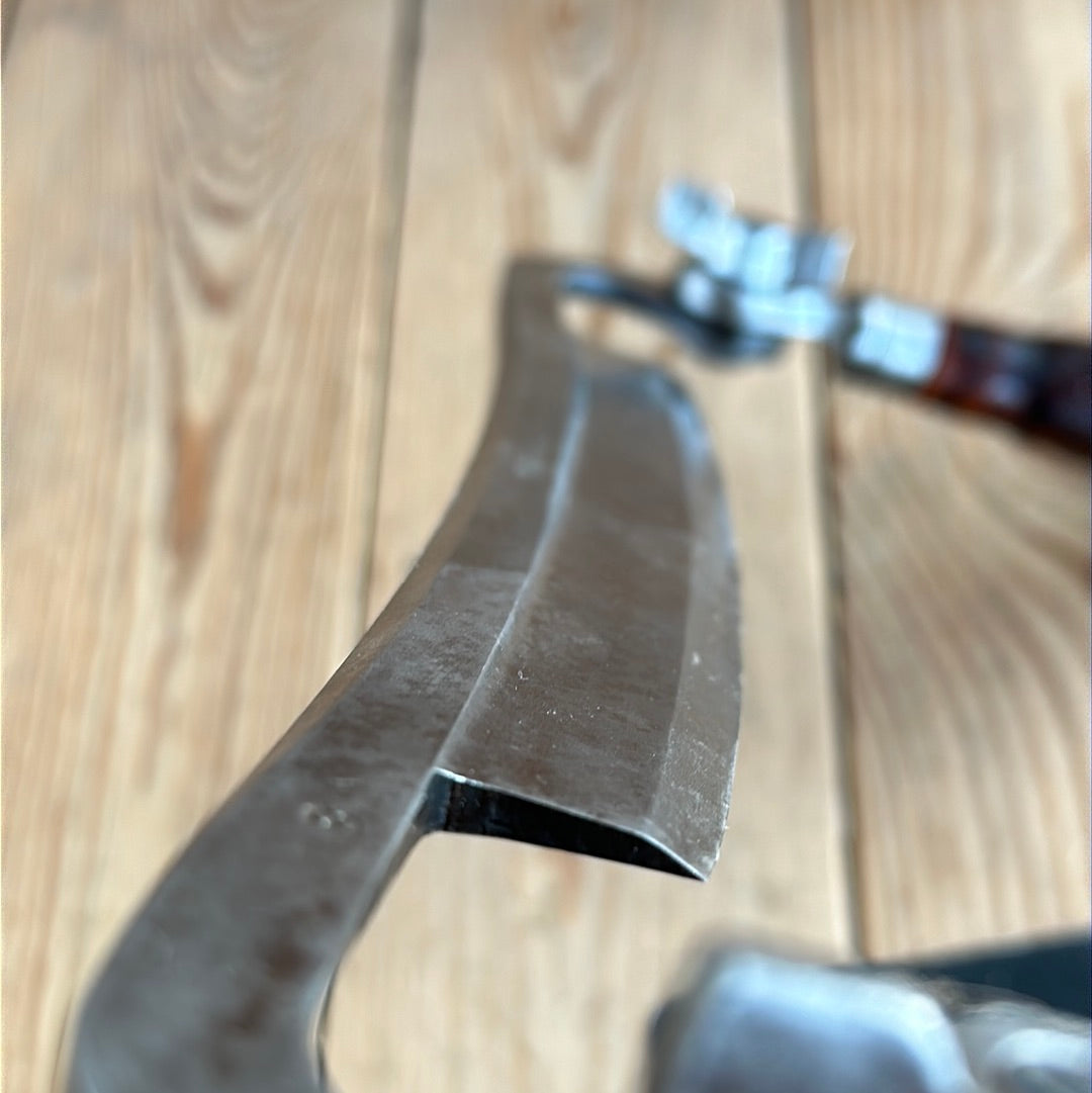 PL112 Vintage PS&W USA 8” folding handle wood shaving DRAWKNIFE draw knife