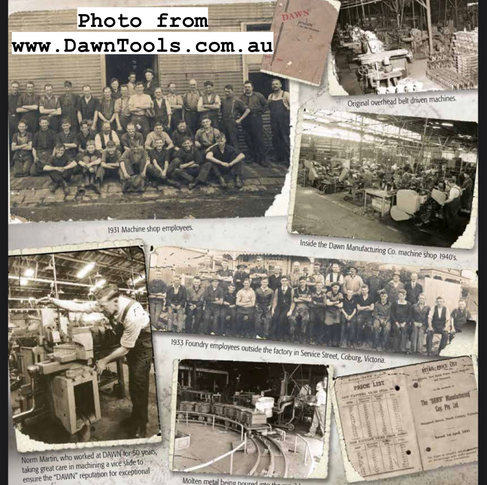 SOLD H888 Vintage small red DAWN Australia No.2 1/2” VICE