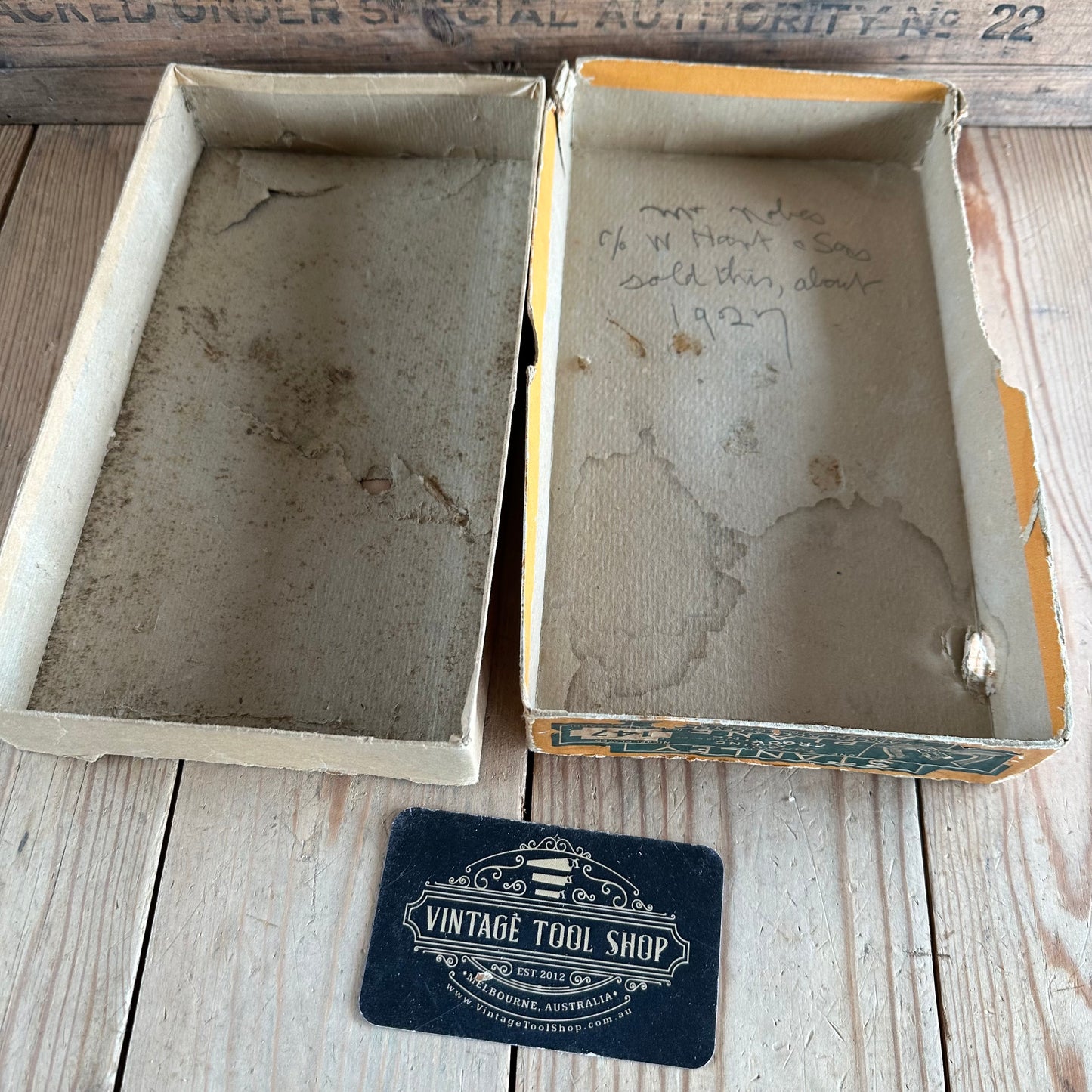 SOLD N1281 Vintage STANLEY USA Sweetheart era No.147 Tongue & Groove PLANE IOB