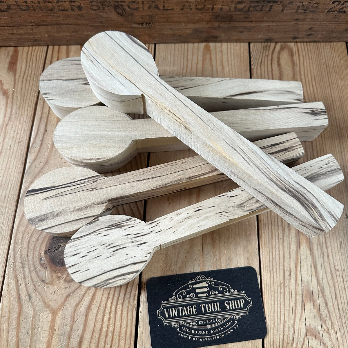 NEW! 1x Tasmanian BLACKHEART SASSAFRAS whittling SPOON carving BLANK