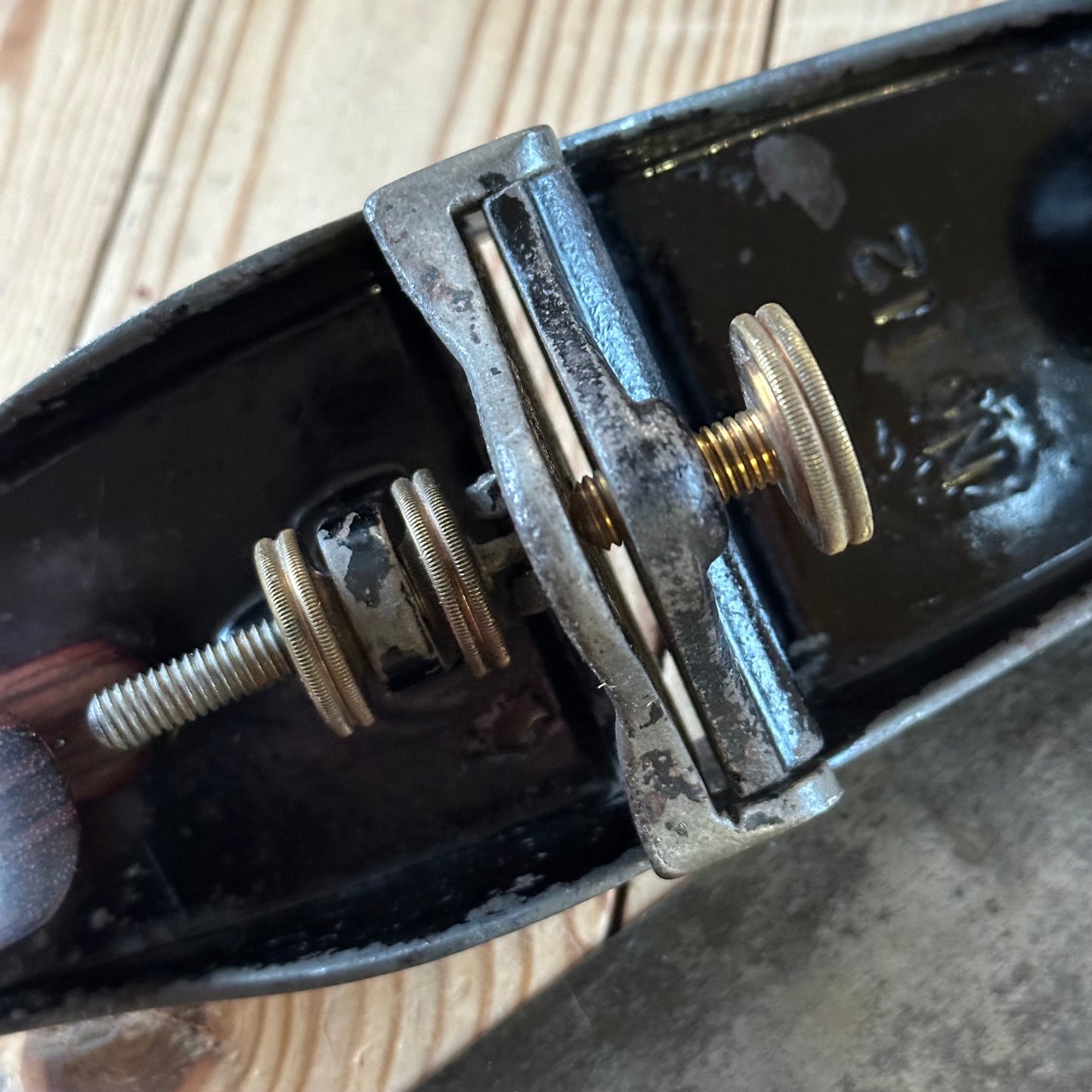 N1702 Vintage STANLEY no.112 scraper PLANE Rosewood handles