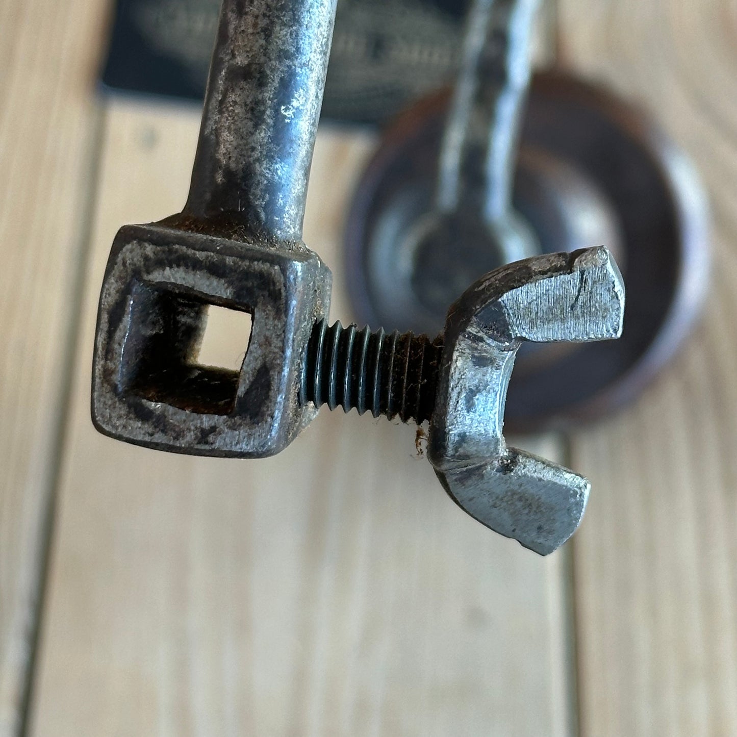 T9018 Antique Early Style BRACE Ornate Handles Drill