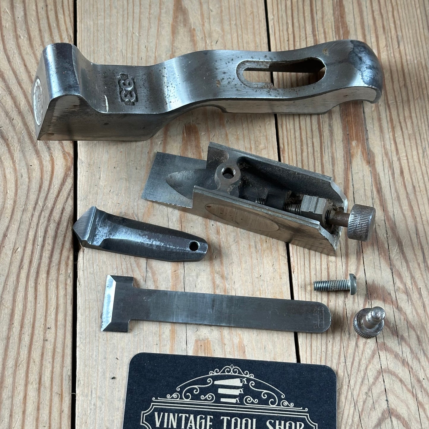N1794 Vintage STANLEY England No.93 Rabbet REBATE Shoulder CHISEL PLANE