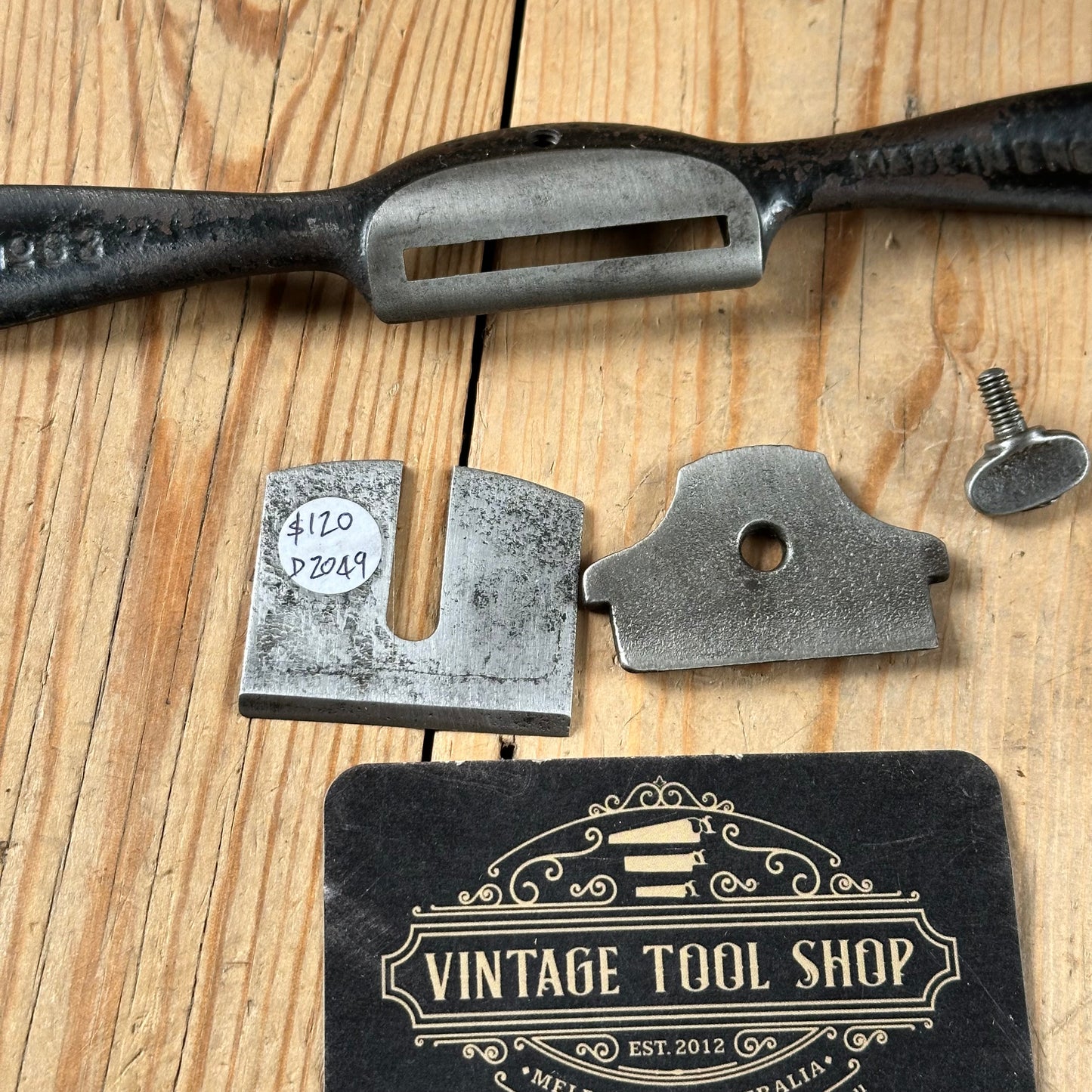 D2049 Vintage STANLEY England No:63 convex SPOKESHAVE Spoke shave