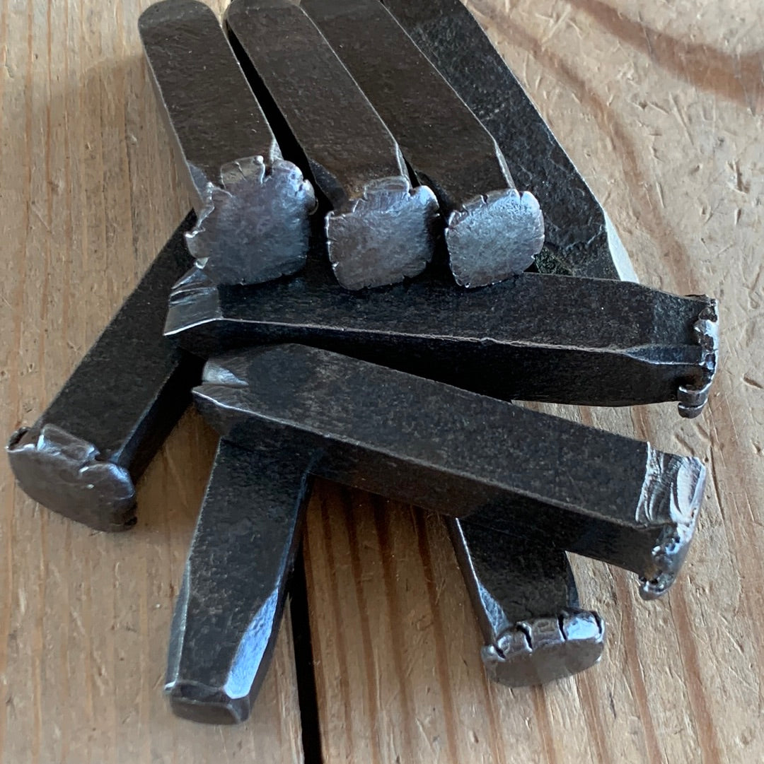 SOLD Y44 Vintage set of 9 Hand Cut FRENCH NUMBER PUNCHES Metal Marking Stamps jewellery leather tools