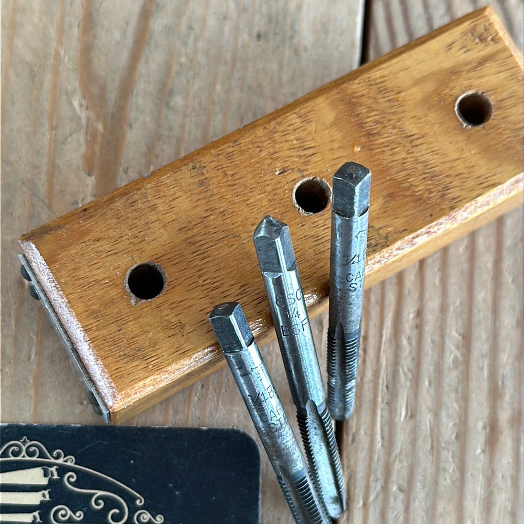N303-3 Vintage set of 3 x TAPS 1/4” BSF26