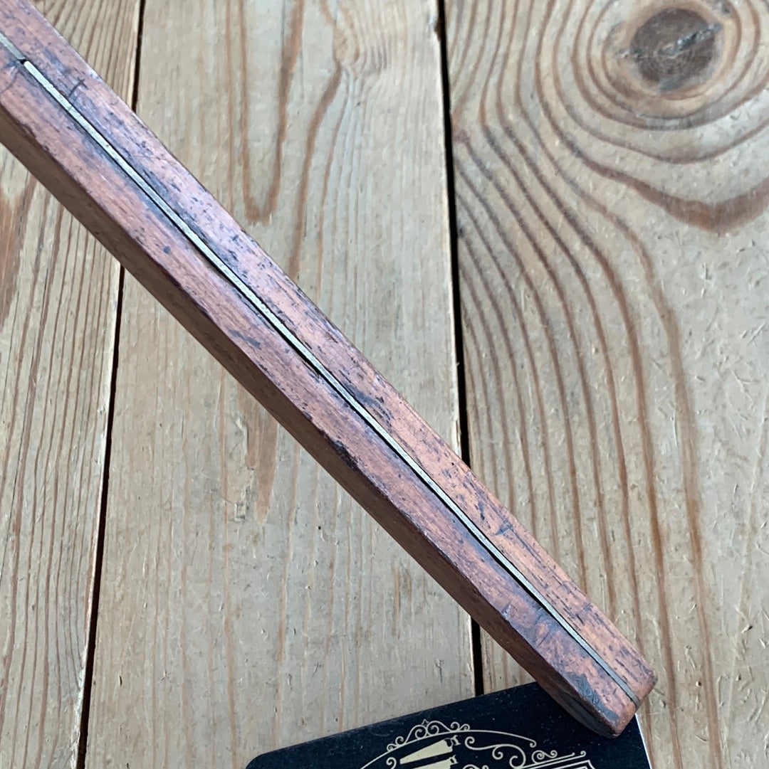 SOLD D697 Vintage brass & wood SHIPS CARPENTER’S double BEVEL