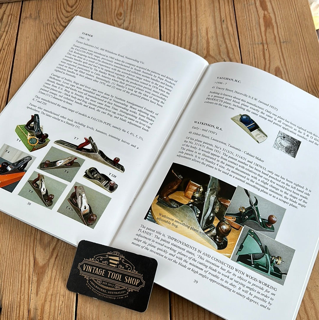 SOLD BO84 New! Signed copy of 2016 AUSTRALIAN WOODWORKING PLANEMAKERS BOOK by Trevor D. Semmens 3rd edition