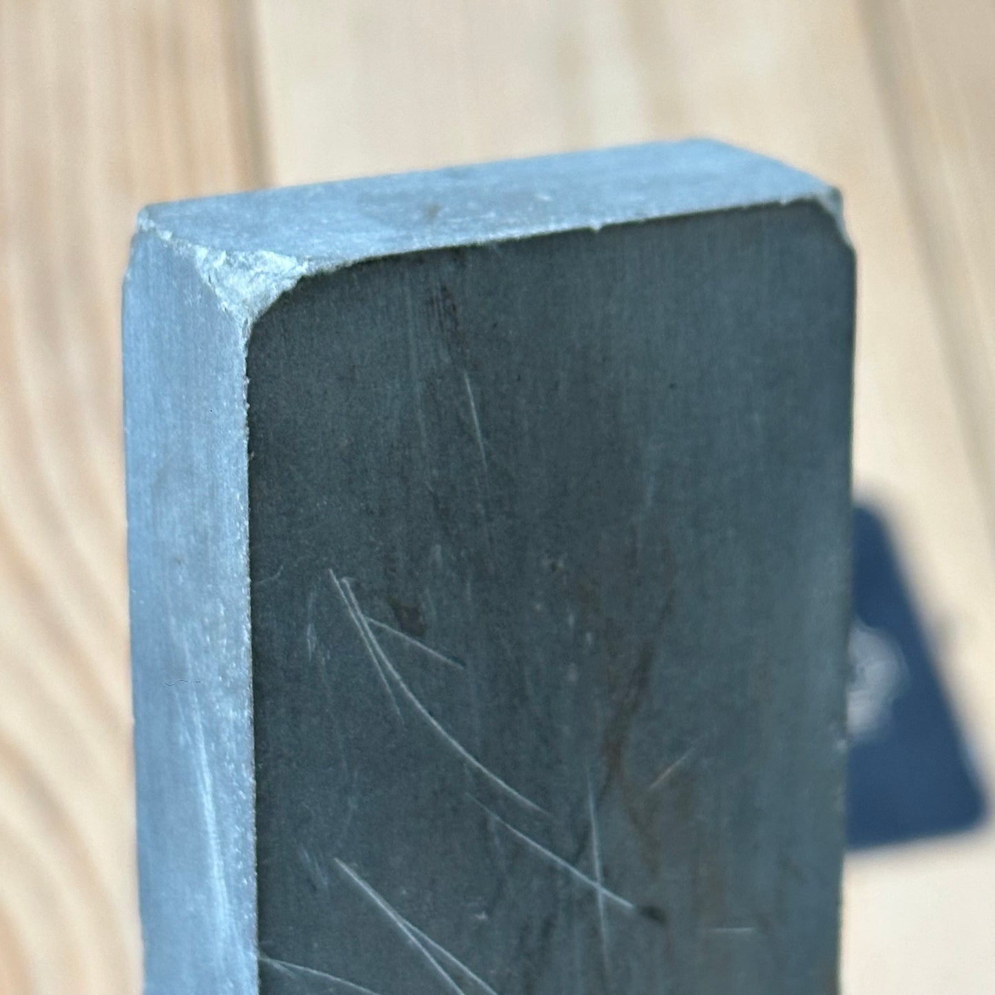 A329 Vintage DALMORE BLUE Scottish Razor BARBER HONE sharpening stone waterstone