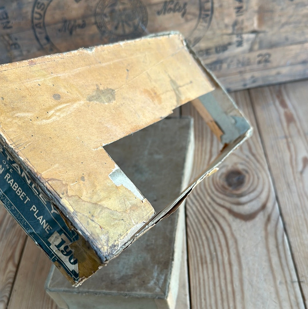 SOLD N1071 Vintage STANLEY USA No.190 rabbet REBATE plane IOB