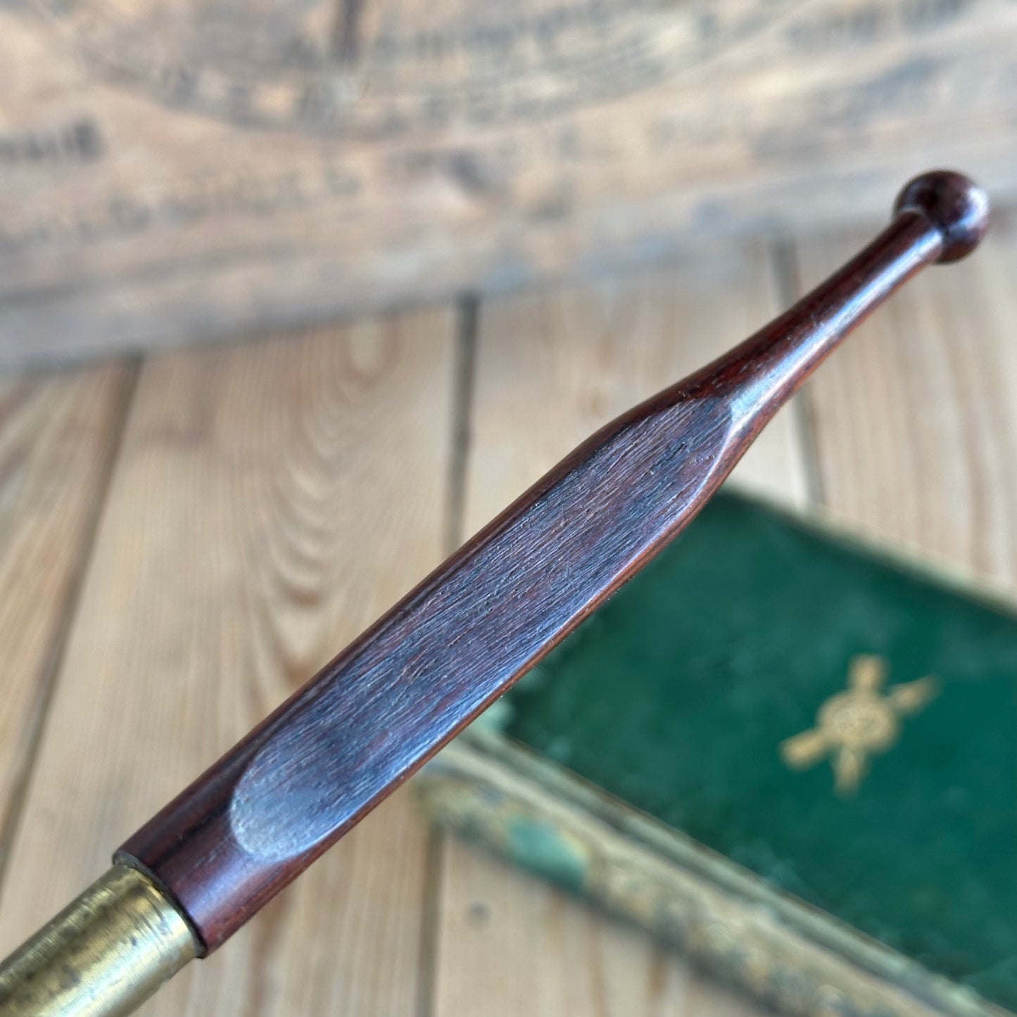 H1635 Vintage GENUINE DIAMOND tipped GLASS CUTTER engraver SHARRATT & NEWTH with ROSEWOOD handle