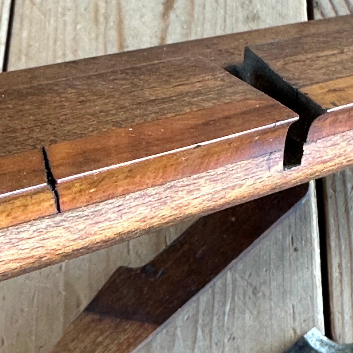 SOLD. H1537 Antique pair of SNIPE BILL 1802-1809 wooden Moulding PLANES