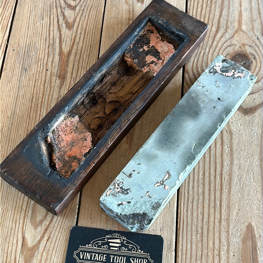 A308 Vintage thick HINDOSTAN USA Fine Natural Sharpening STONE water stone WHETSTONE