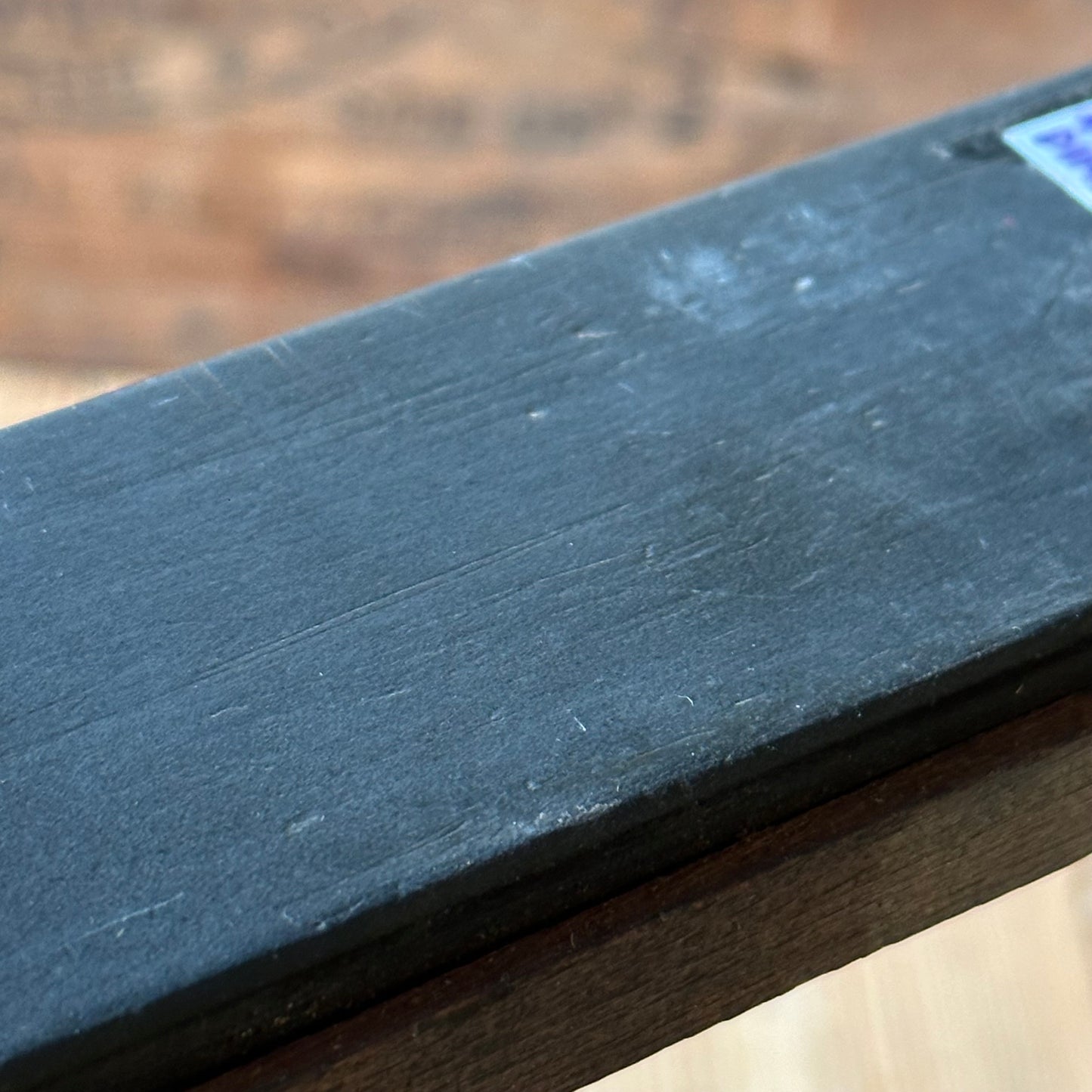 D1141 Vintage Blue Dragons Tongue WELSH natural sharpening stone BARBER HONE