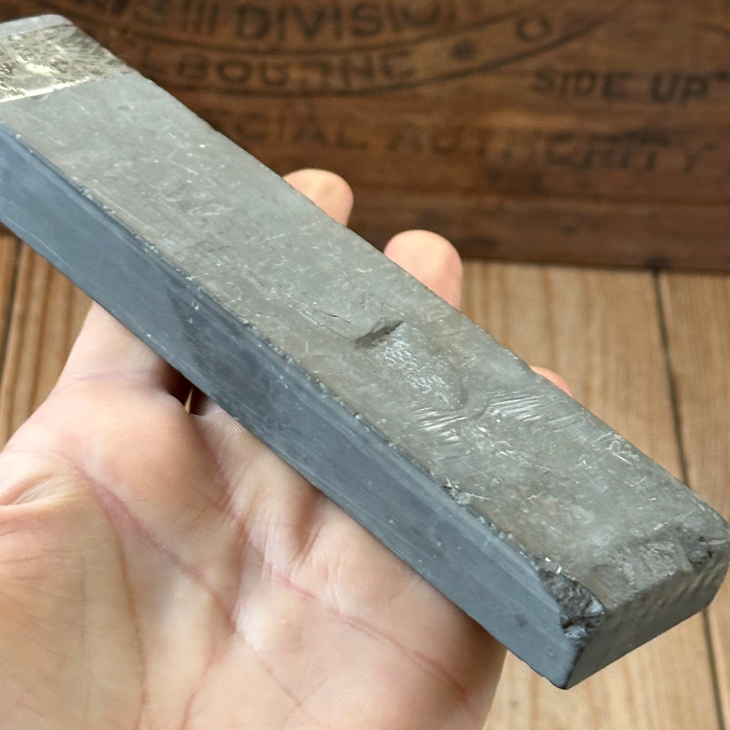 A377 ULTRA FINE! Vintage German Thuringian SLATE Razor BARBER HONE sharpening stone waterstone