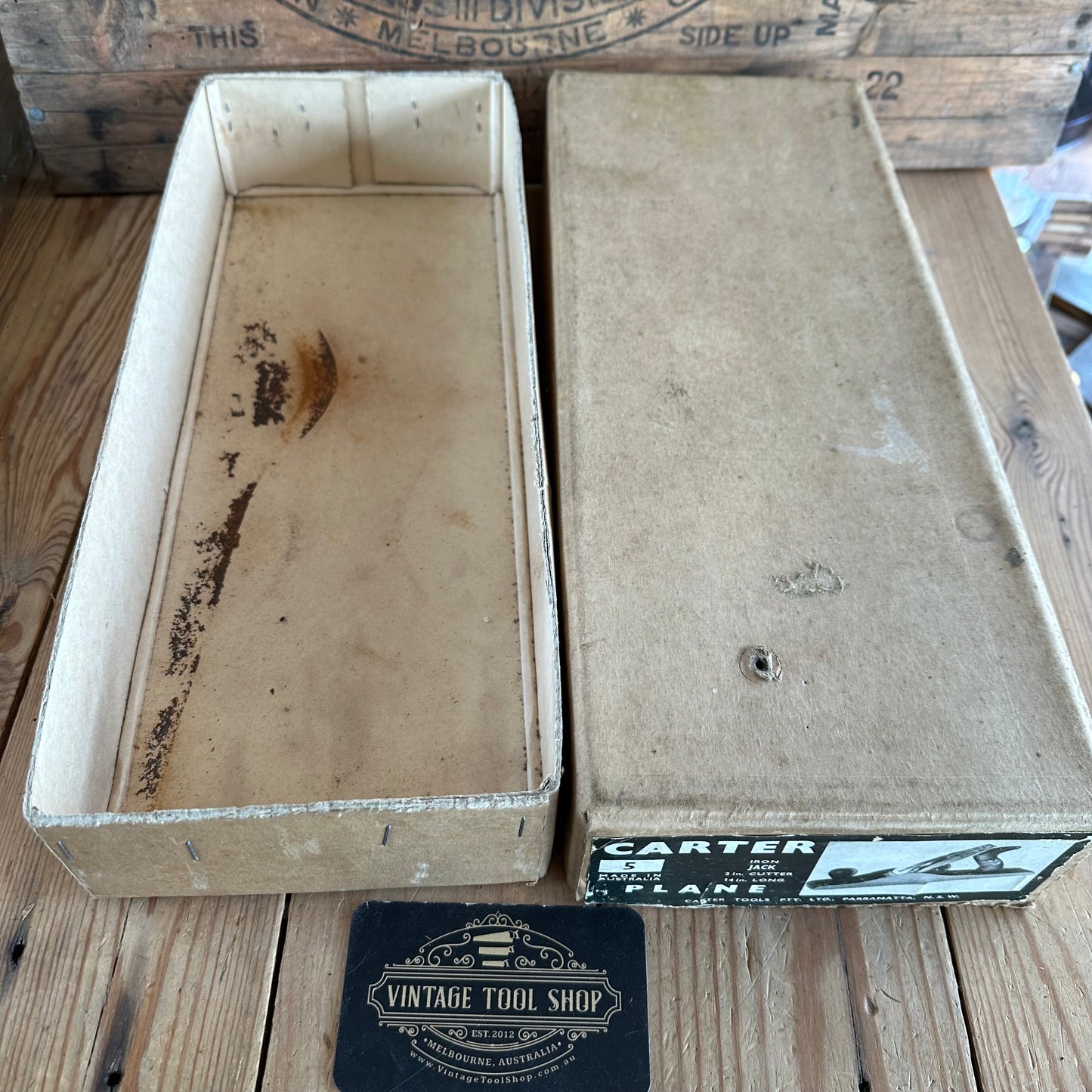 SOLD. N1286 Vintage CARTER Australia No.5 jack PLANE IOB
