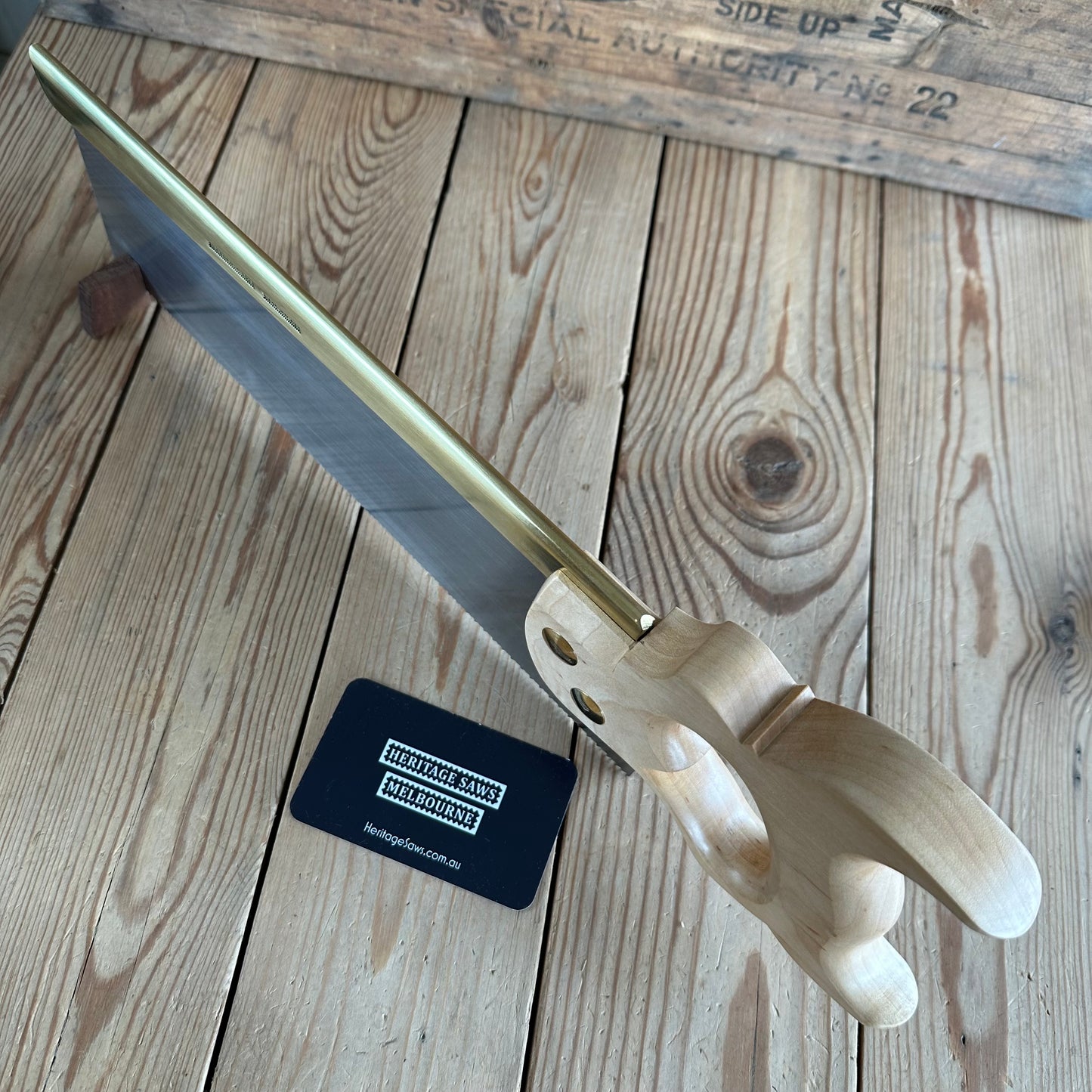 VHSK HERITAGE SAWS Melbourne KINGSTON Carcass or Tenon SAW with ROCK MAPLE handle