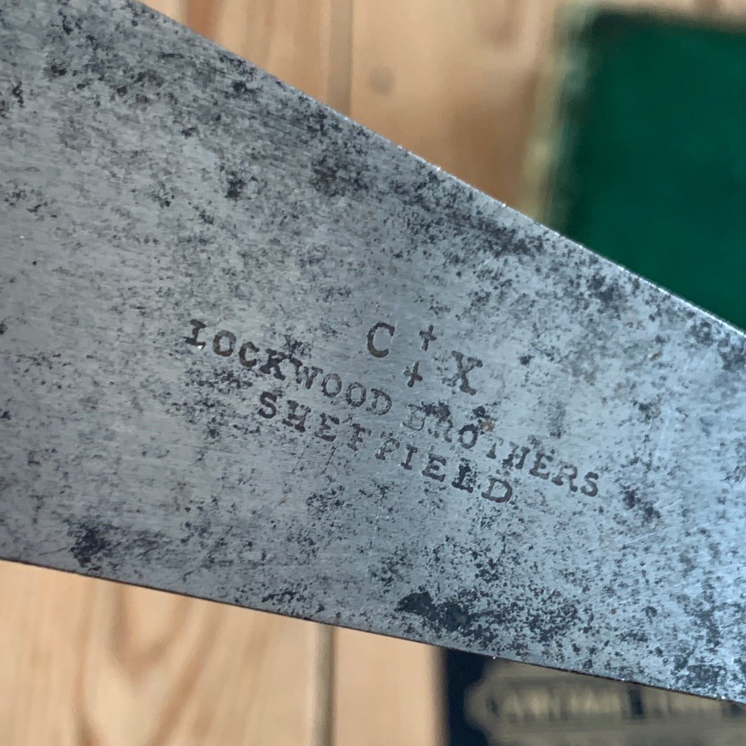 SOLD D1113 Vintage Lockwood Brothers England PUTTY KNIFE SPATULA with an Ebony handle