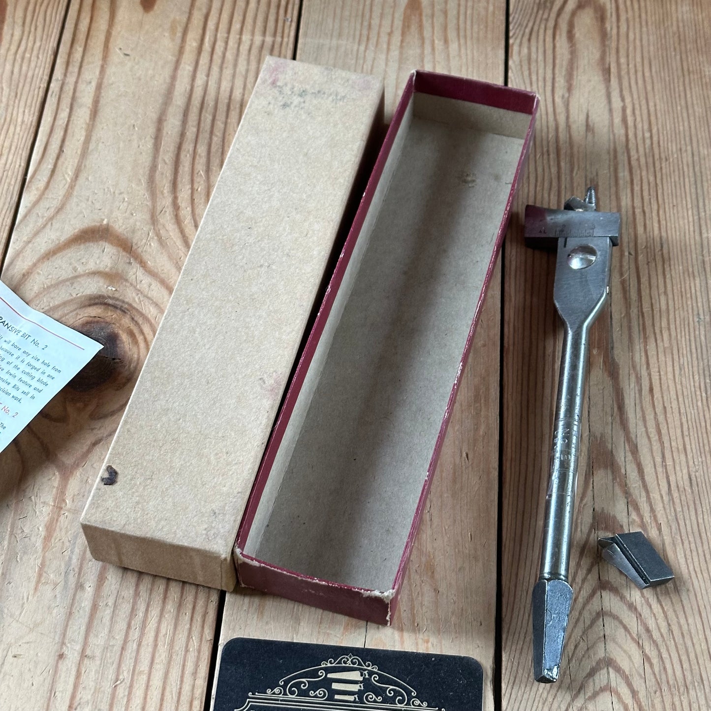 N1834 NEW OLD STOCK! Vintage IRWIN USA No.2 expansive DRILL BIT IOB