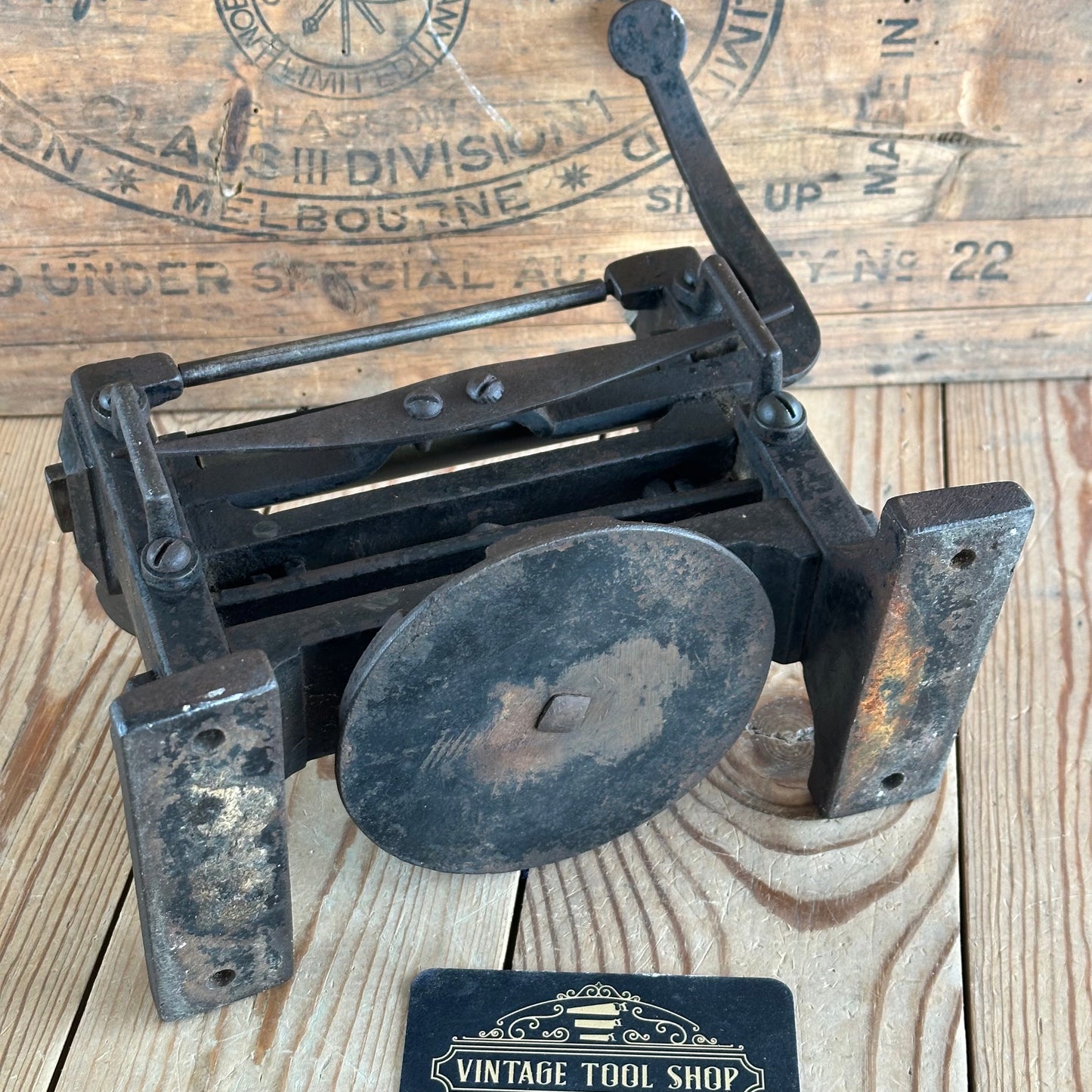 SOLD. H2153 Vintage DIXON England LEATHER SKIVER machine