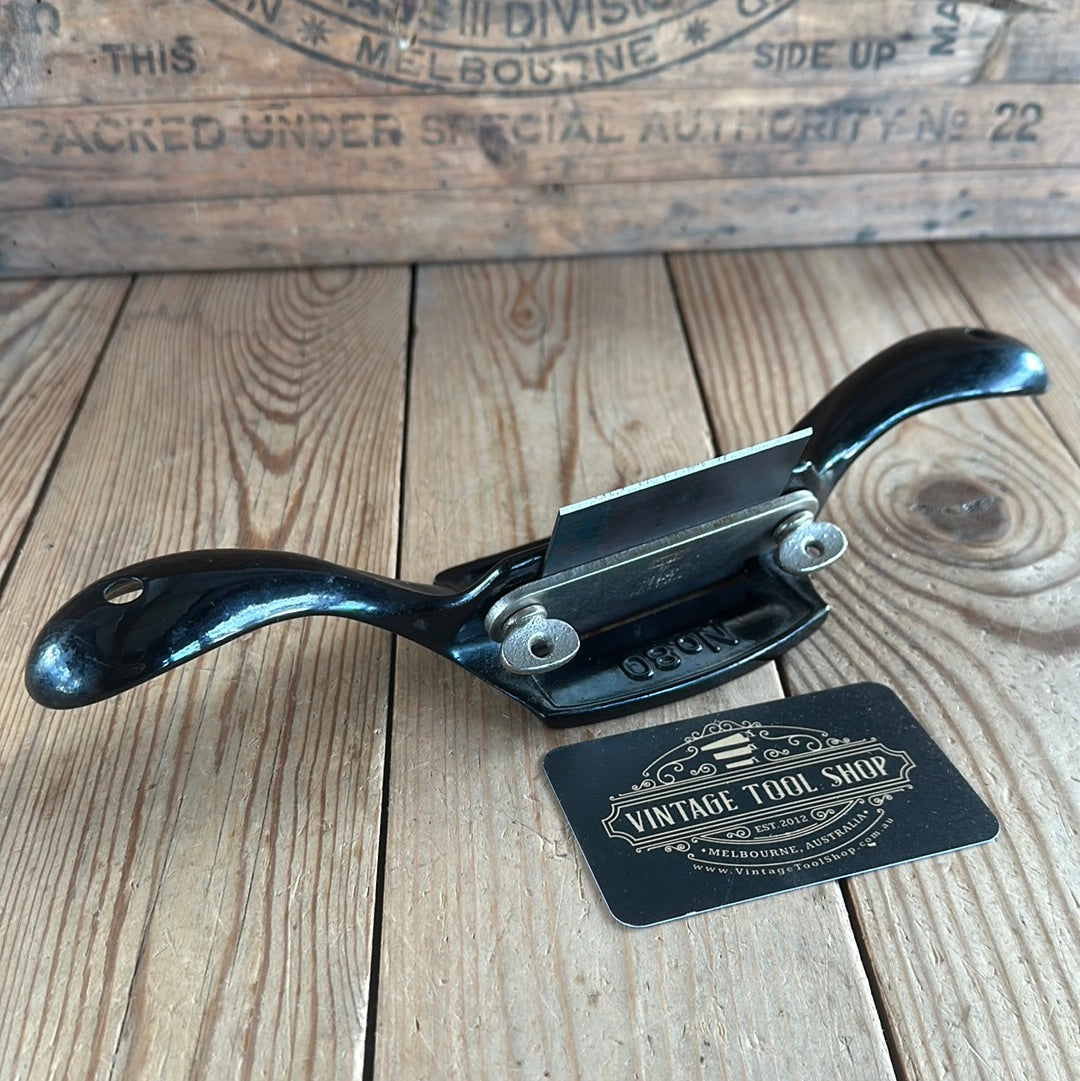 N1003 Vintage STANLEY USA COLLECTOR GRADE No.80 Sweetheart era SCRAPER PLANE