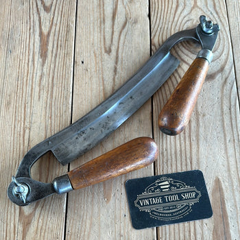 PL117 Vintage JENNINGS USA folding handle wood shaving DRAWKNIFE draw knife