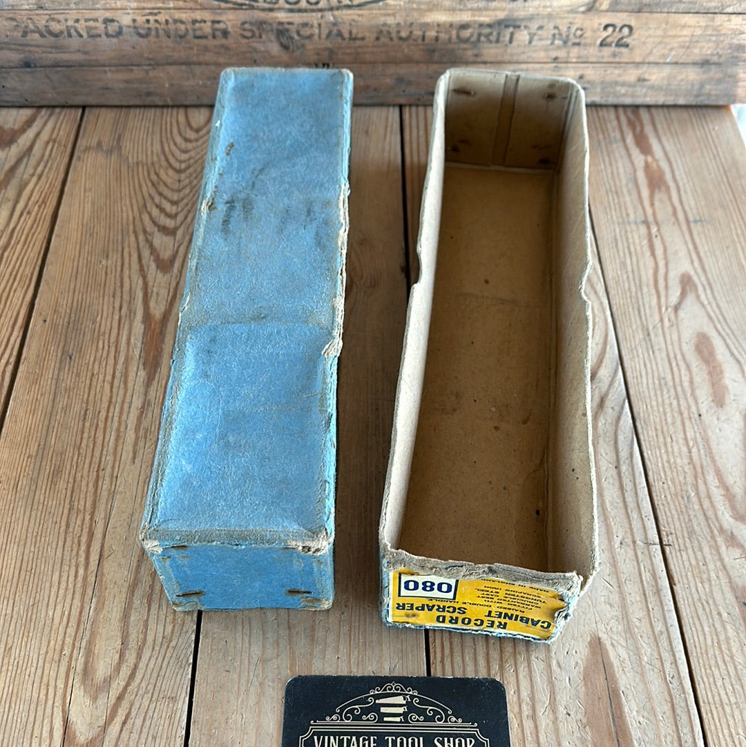 D1431 Vintage RECORD England no.080 cabinet scraper PLANE IOB