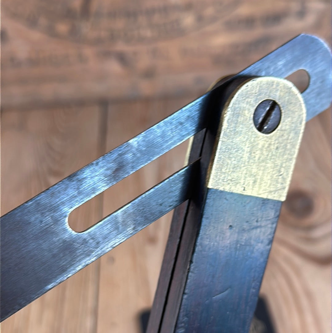 D797 Vintage ROBINSON HALL Sheffield 7.5”Rosewood & brass BEVEL