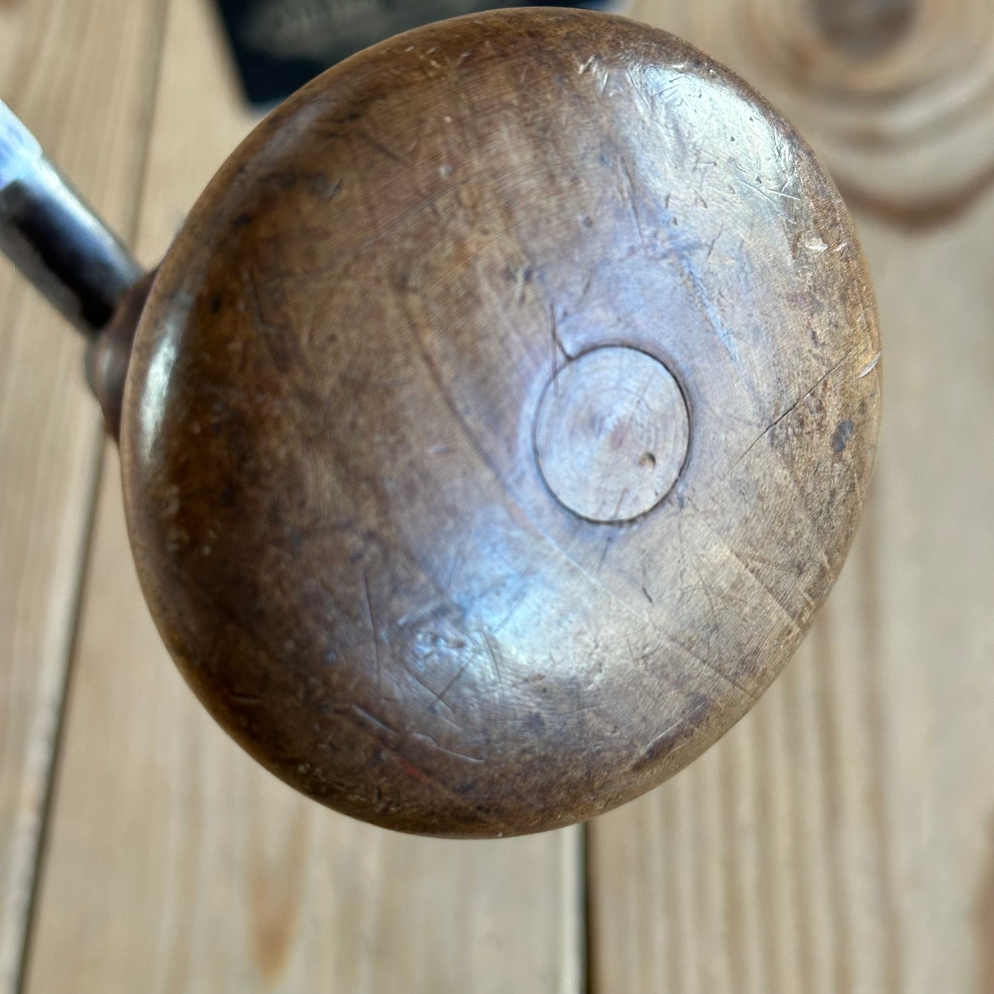 T1032 Antique FRENCH Early Style BRACE Ornate Handles Drill