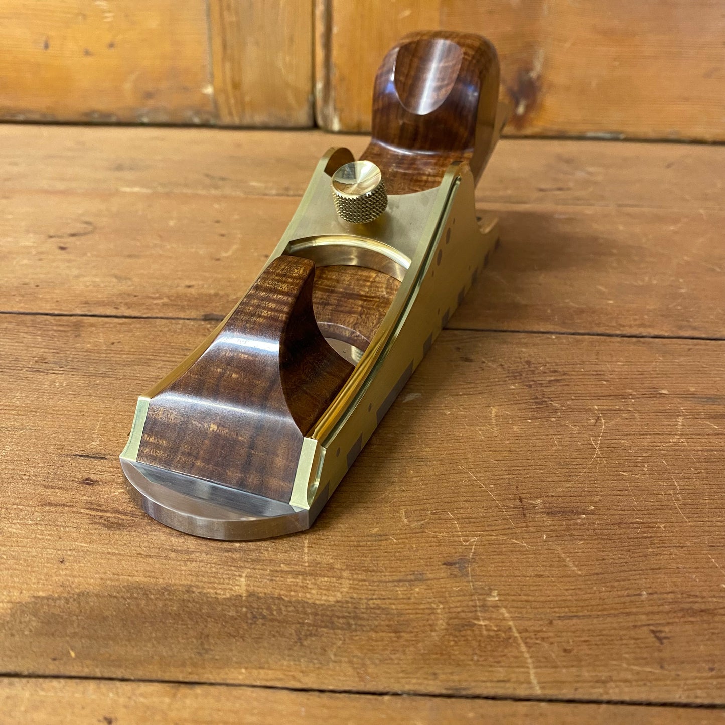 INCREDIBLE! Contemporary PETER WEBB Melbourne IRISH PATTERN Low Angle INFILL PLANE with FIGURED GIDGEE