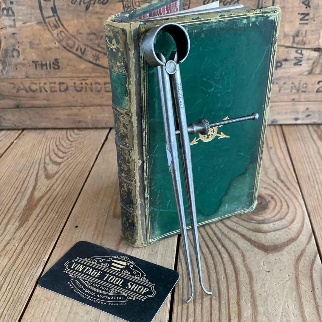 H531 Vintage STARRETT USA inside CALIPERS DIVIDERS