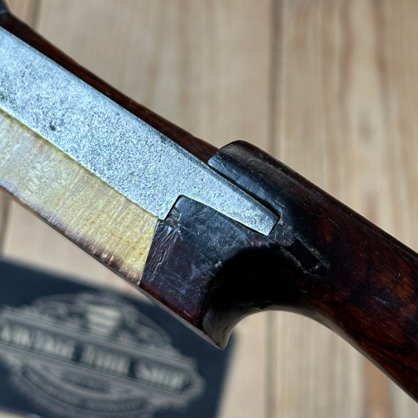 SOLD. H543 Vintage BRAZILIAN Rosewood & Gidgee SPOKESHAVE spoke shave