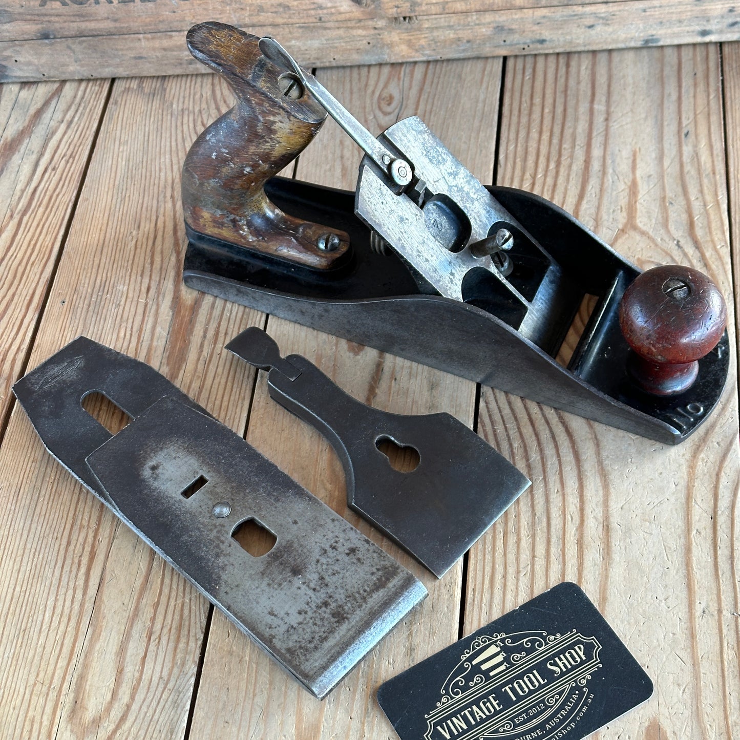 SOLD. B96 Vintage STILETTO MILLERS FALLS USA No.4 1/2 PLANE