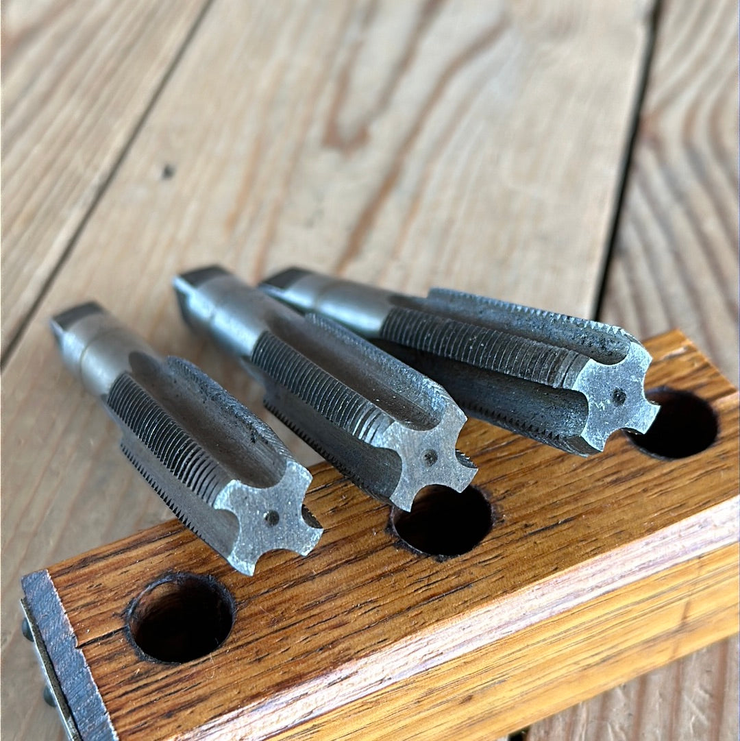 N303-11 Vintage set of 3 x 5/8” NF18 SKC TAPS