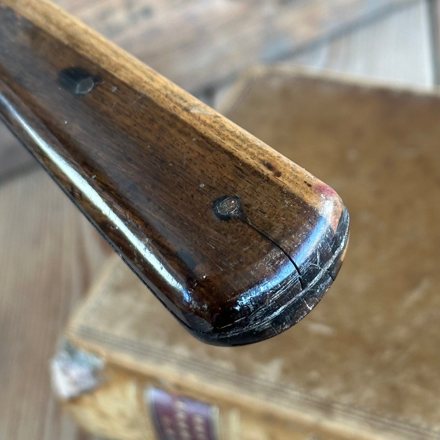 N842 LARGE! Vintage W.R.HUMPHREYS & Co SHEFFIELD spring steel SPATULA with Rosewood handle