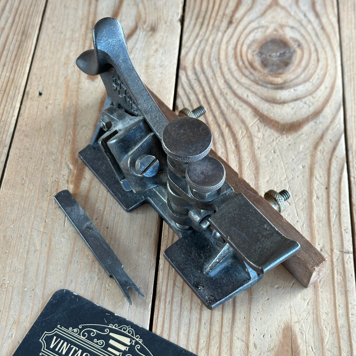 SOLD N1111 Vintage RARE HOWKINS Model B Patented Plough Plane