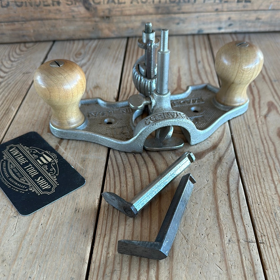 N1078 Vintage STANLEY USA No.71 Type 10 Router PLANE IOB