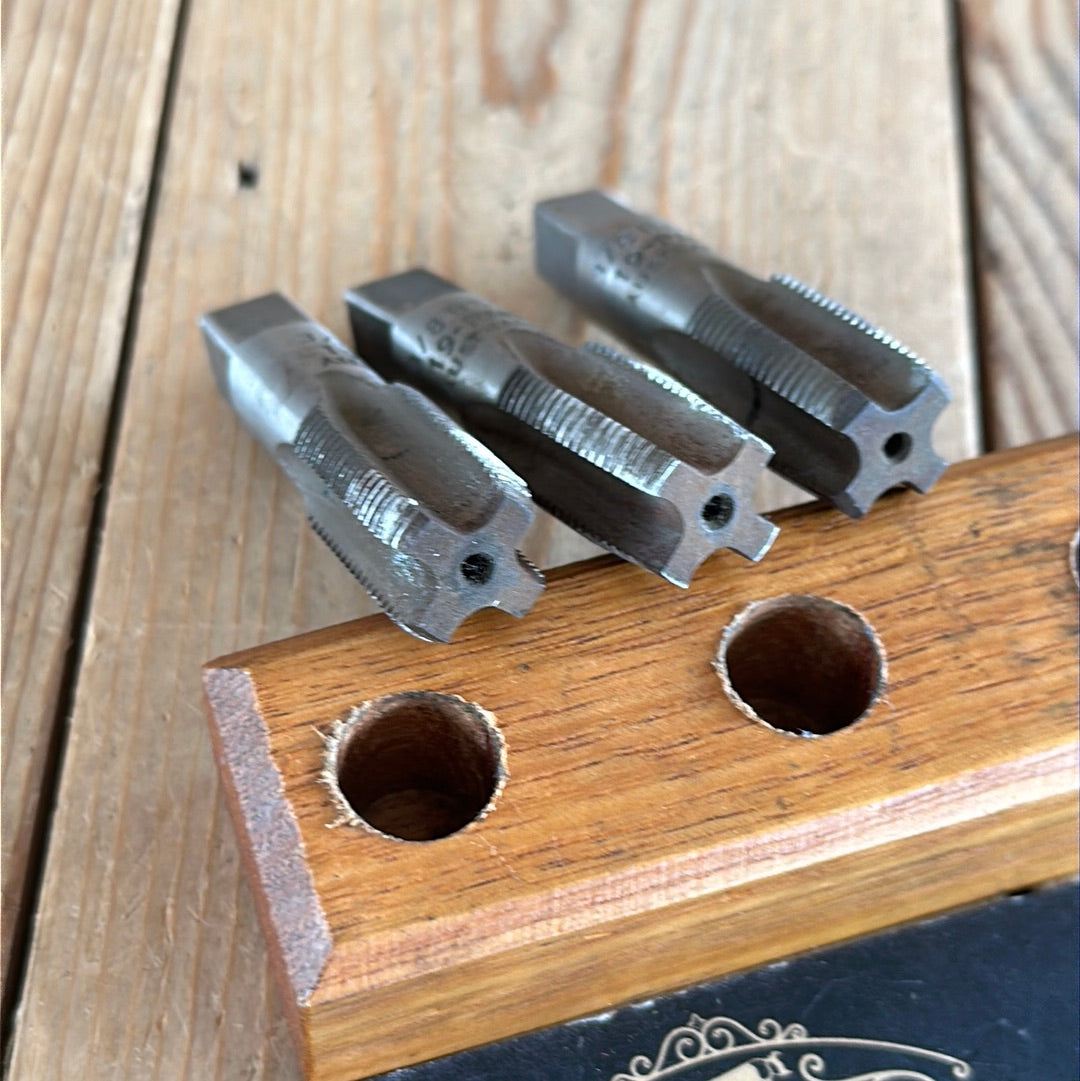 N303-7 Vintage set of 3 x 3/8” BSP19 TAPS by P&N Australia